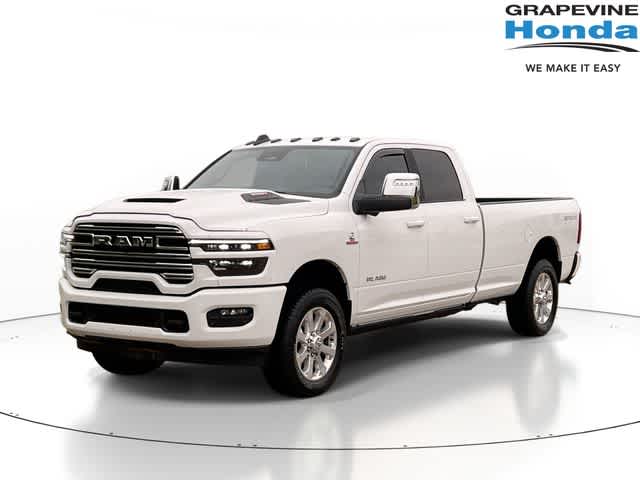 Bright White Clearcoat 2025 RAM 3500 Laramie Crew Cab LB 4WD Pickup Truck Four-Wheel Drive 8-Speed Automatic