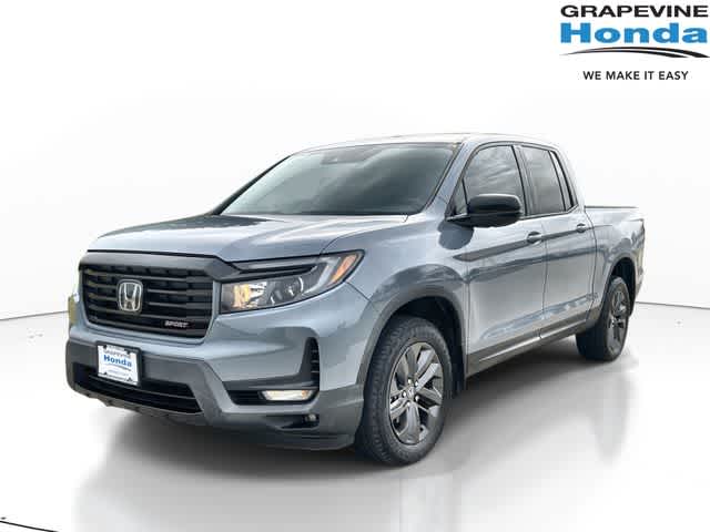 Sonic Gray Pearl 2023 Honda Ridgeline Pickup Truck All-Wheel Drive 9-Speed Automatic