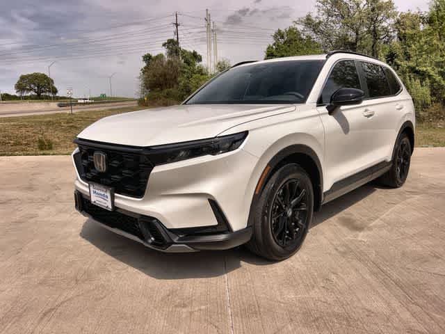 Platinum White Pearl 2024 Honda CR-V Hybrid Sport-L AWD SUV / Crossover All-Wheel Drive Continuously Variable Transmission