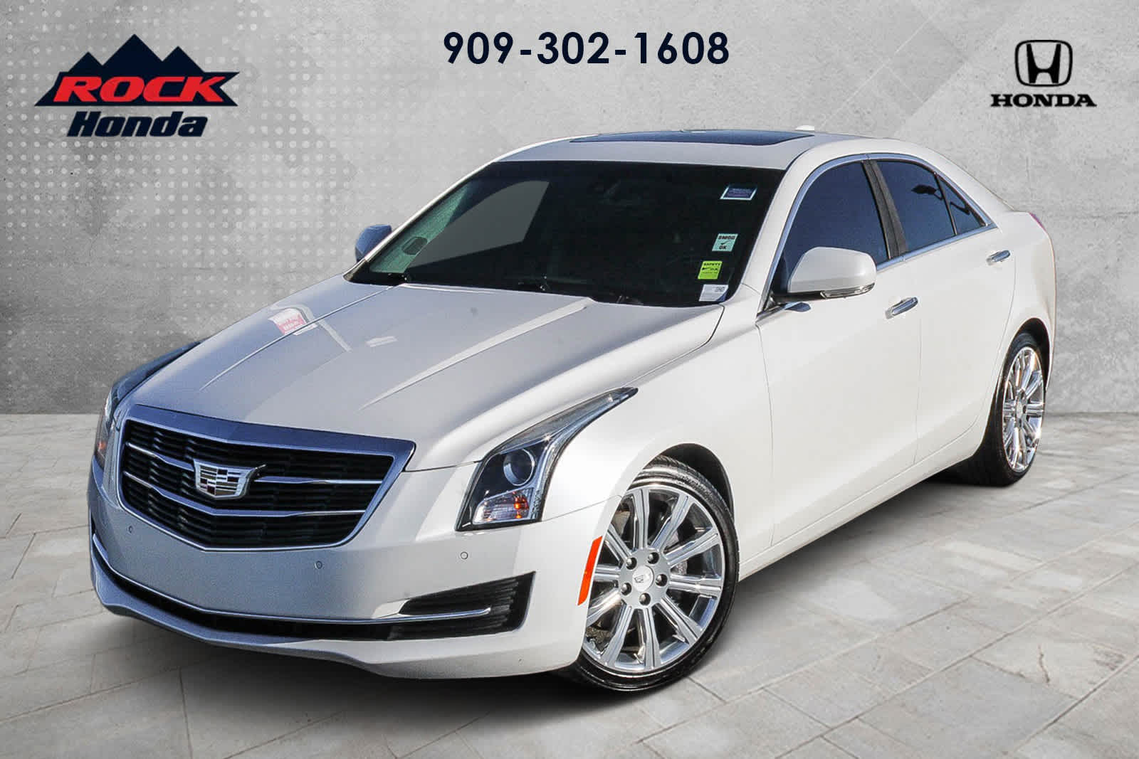 Crystal White Tricoat 2017 Cadillac ATS Sedan Rear-Wheel Drive 8-Speed Automatic