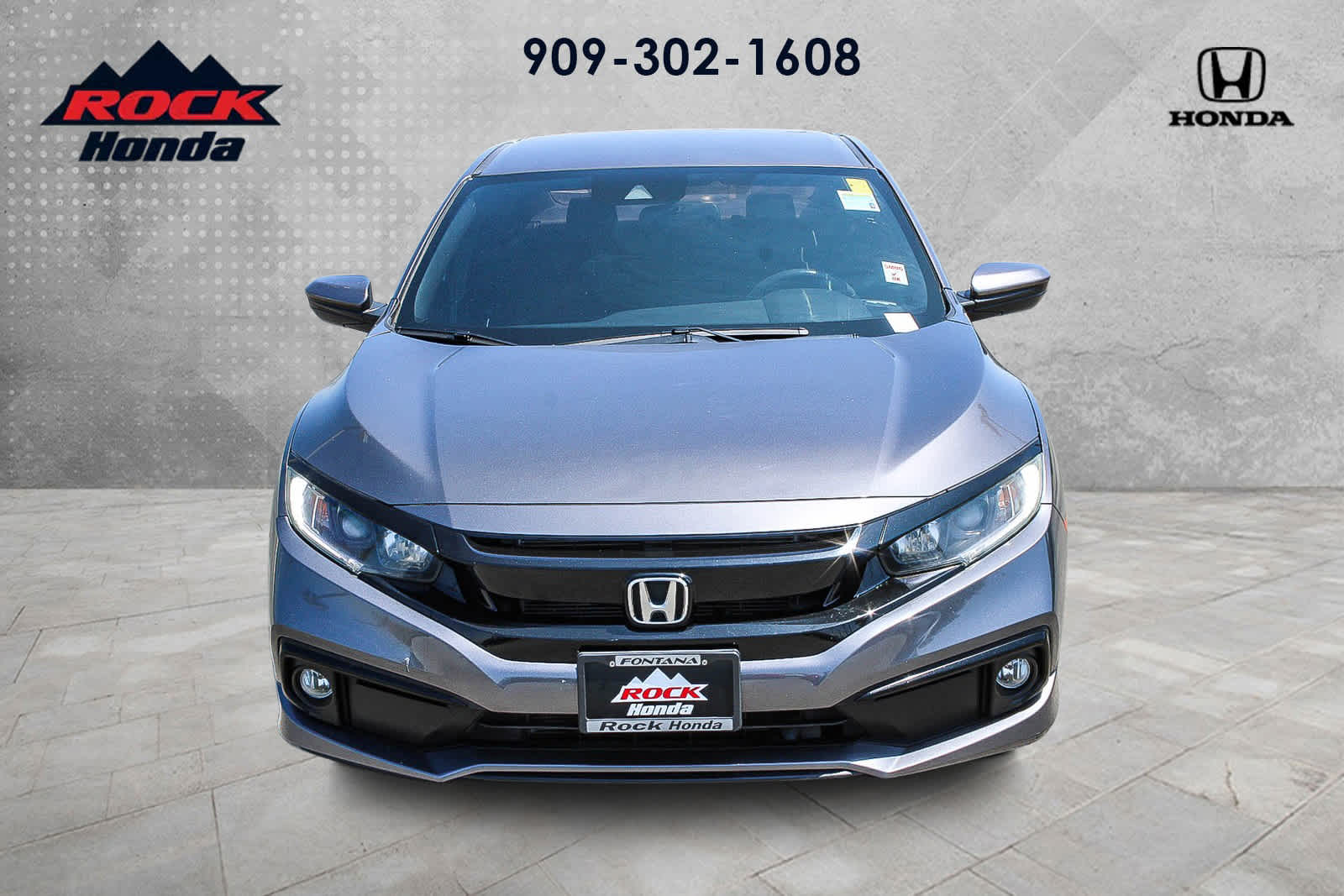 Gray (Modern Steel Metallic) 2019 Honda Civic Sedan Front-Wheel Drive Continuously Variable Transmission