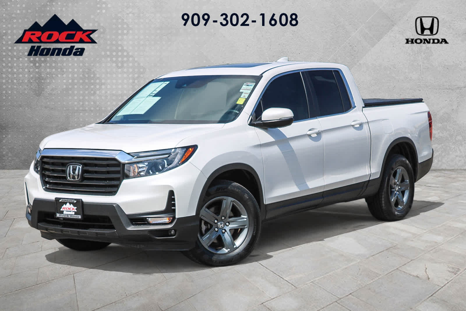 Platinum White Pearl 2023 Honda Ridgeline Pickup Truck All-Wheel Drive 9-Speed Automatic