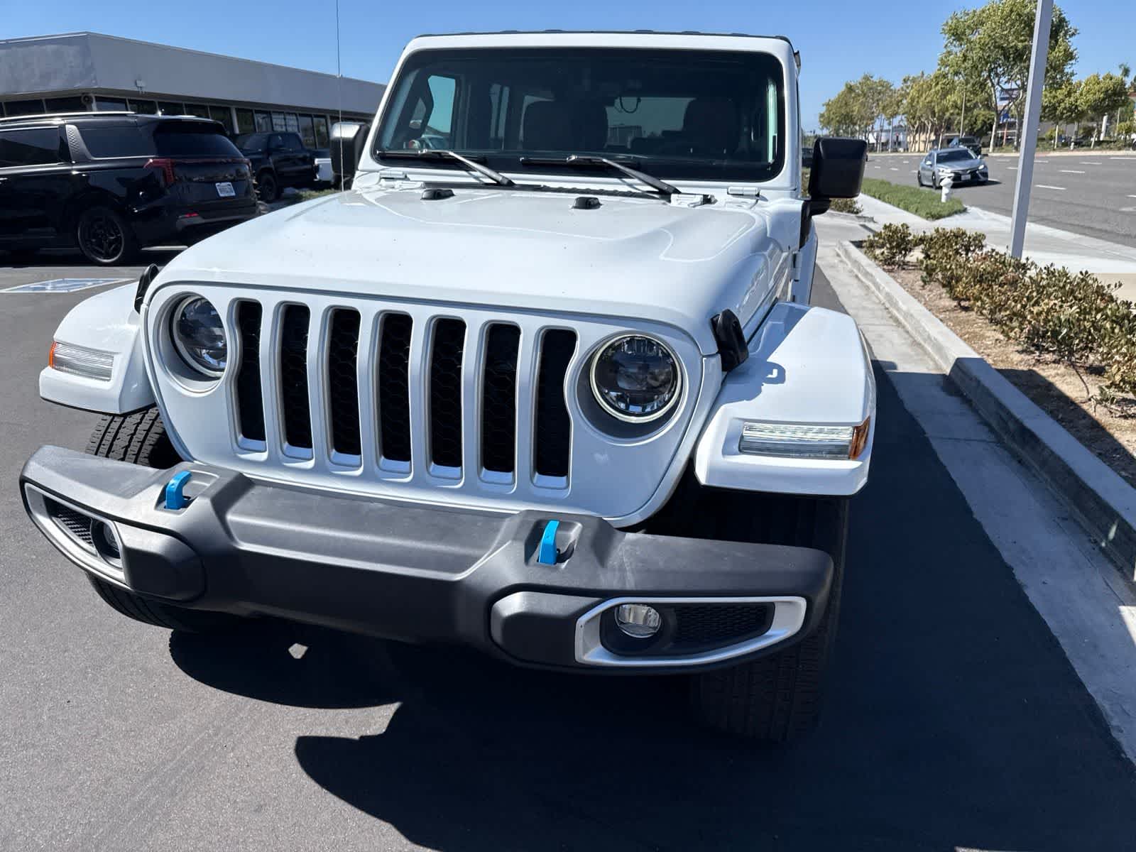 Used 2023 Bright White Clearcoat Jeep Sahara image 2