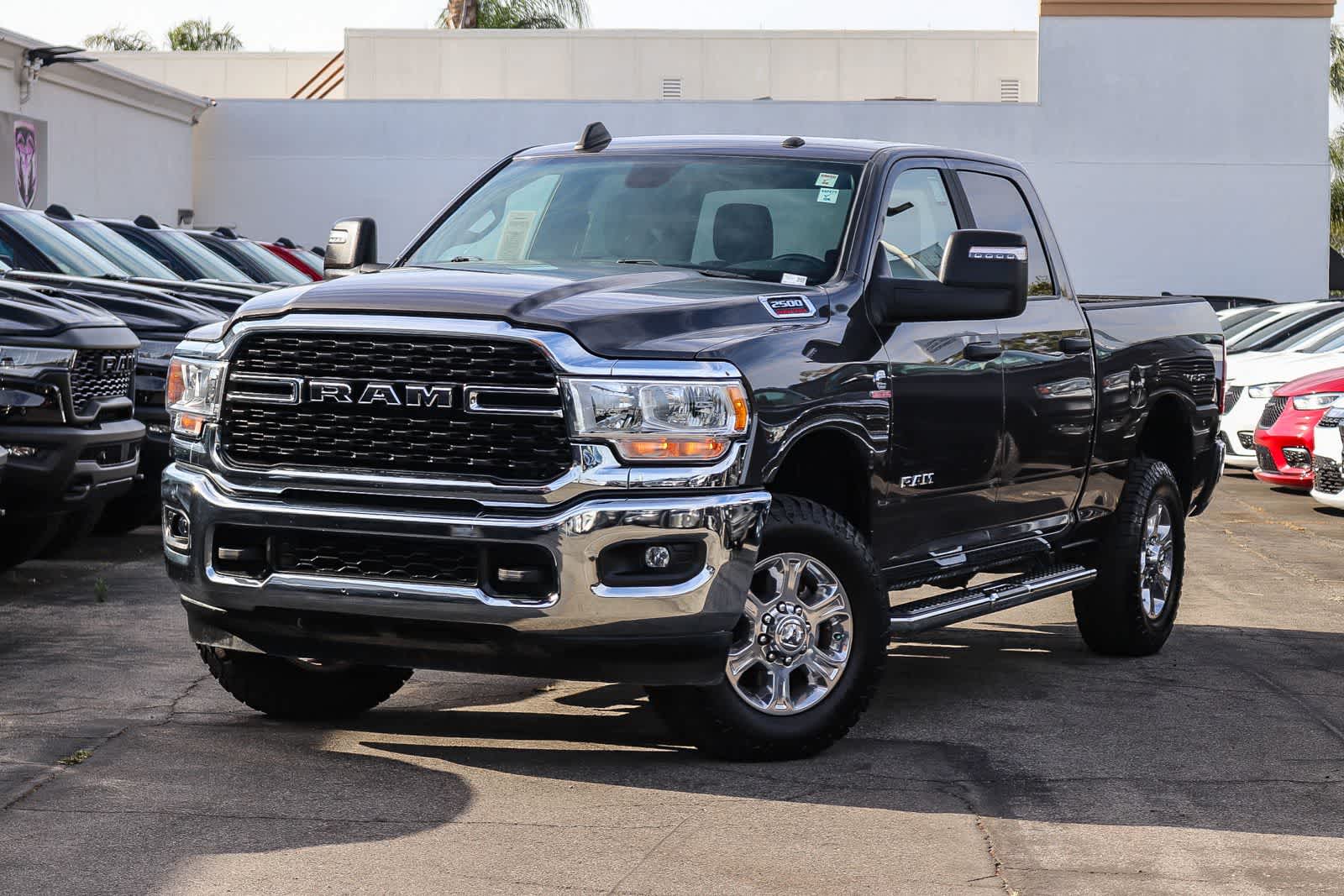 Gray (Granite Crystal Metallic Clearcoat) 2024 RAM 2500 Big Horn Crew Cab 4WD Pickup Truck Four-Wheel Drive 6-Speed Automatic