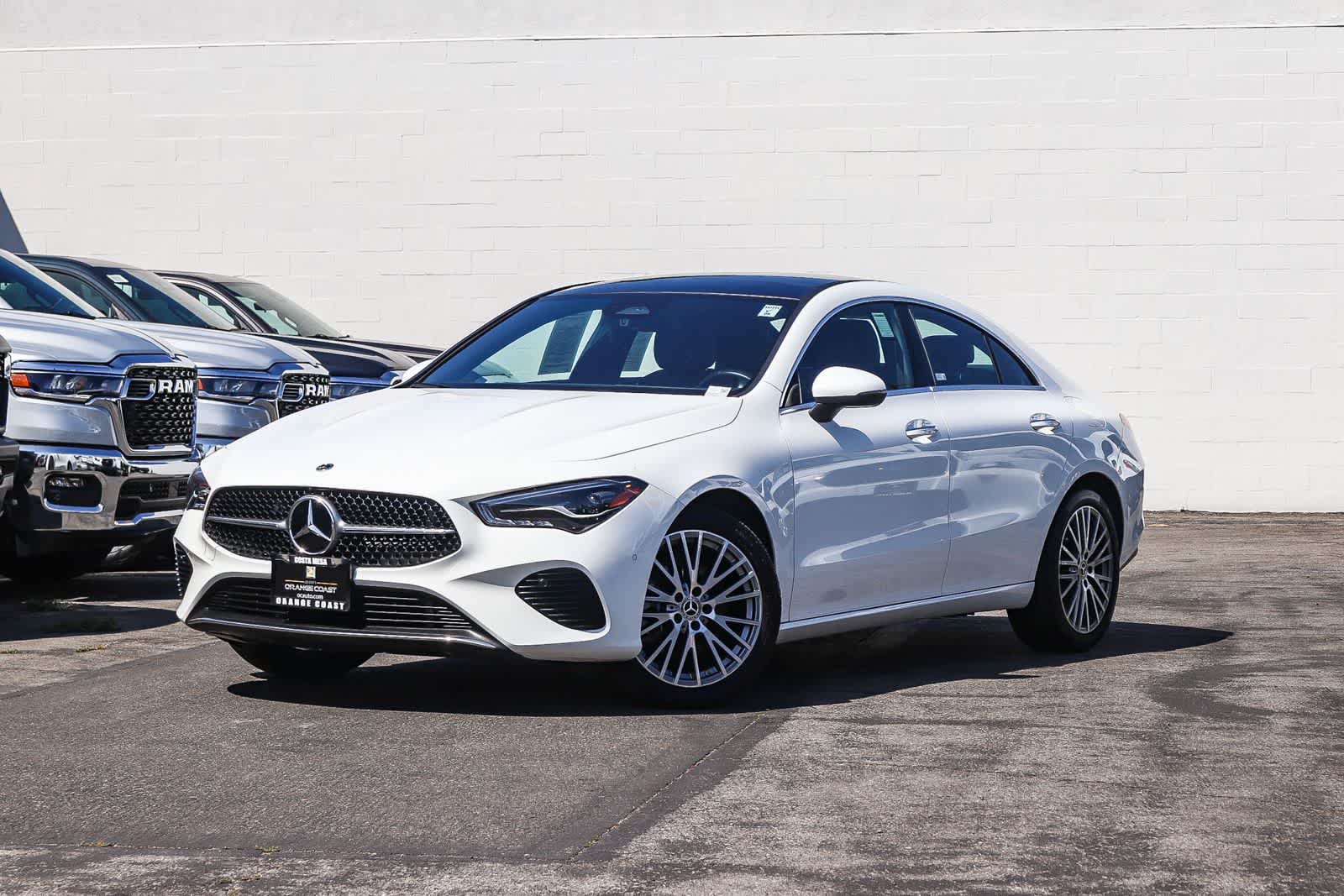 Polar White 2025 Mercedes-Benz CLA Coupe Front-Wheel Drive 8-Speed Automatic