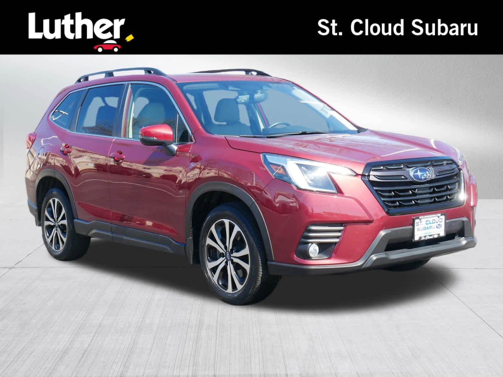 Red 2022 Subaru Forester Limited Crossover AWD SUV / Crossover All-Wheel Drive Continuously Variable Transmission