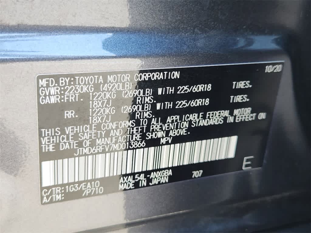 2021 Toyota RAV4 Hybrid Limited 34