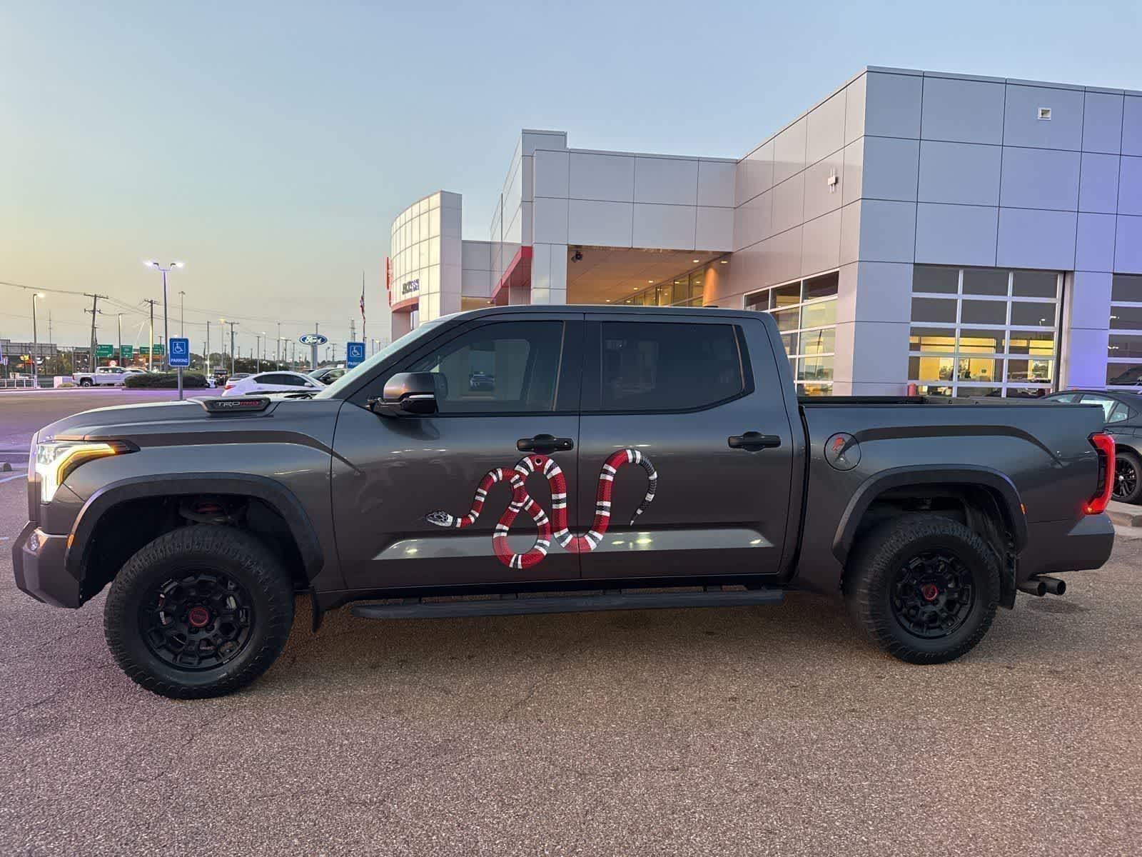 Magnetic Gray Metallic 2023 Toyota Tundra Hybrid TRD Pro HV CrewMax Cab 4WD Pickup Truck Four-Wheel Drive Automatic