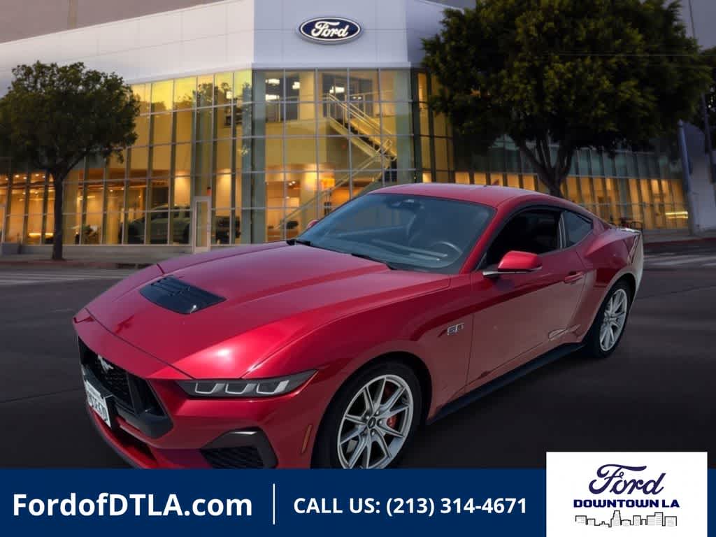 Rapid Red Metallic Tinted Clearcoat 2024 Ford Mustang Coupe Rear-Wheel Drive Manual
