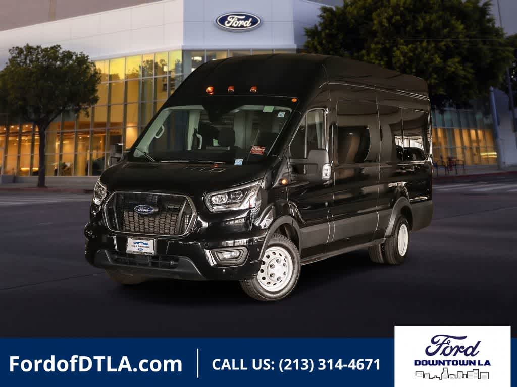 Agate Black Metallic 2023 Ford Transit Passenger Van Rear-Wheel Drive Automatic