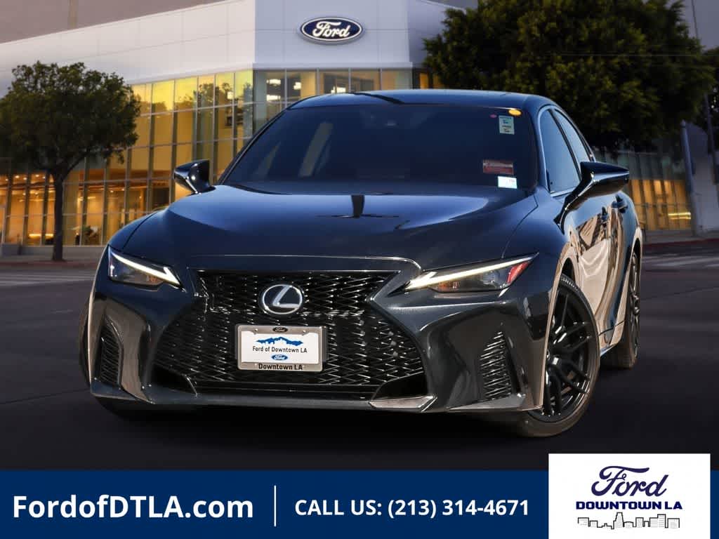 Black (Caviar) 2023 Lexus IS 350 F Sport RWD Sedan Rear-Wheel Drive 8-Speed Automatic