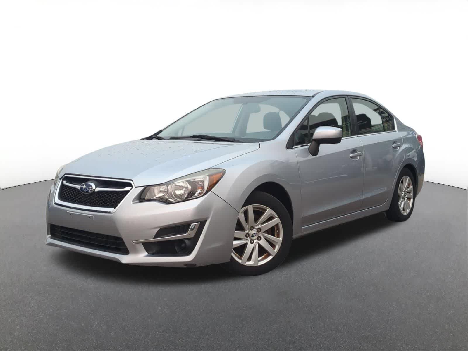 Ice Silver Metallic 2015 Subaru Impreza Sedan All-Wheel Drive Continuously Variable Transmission