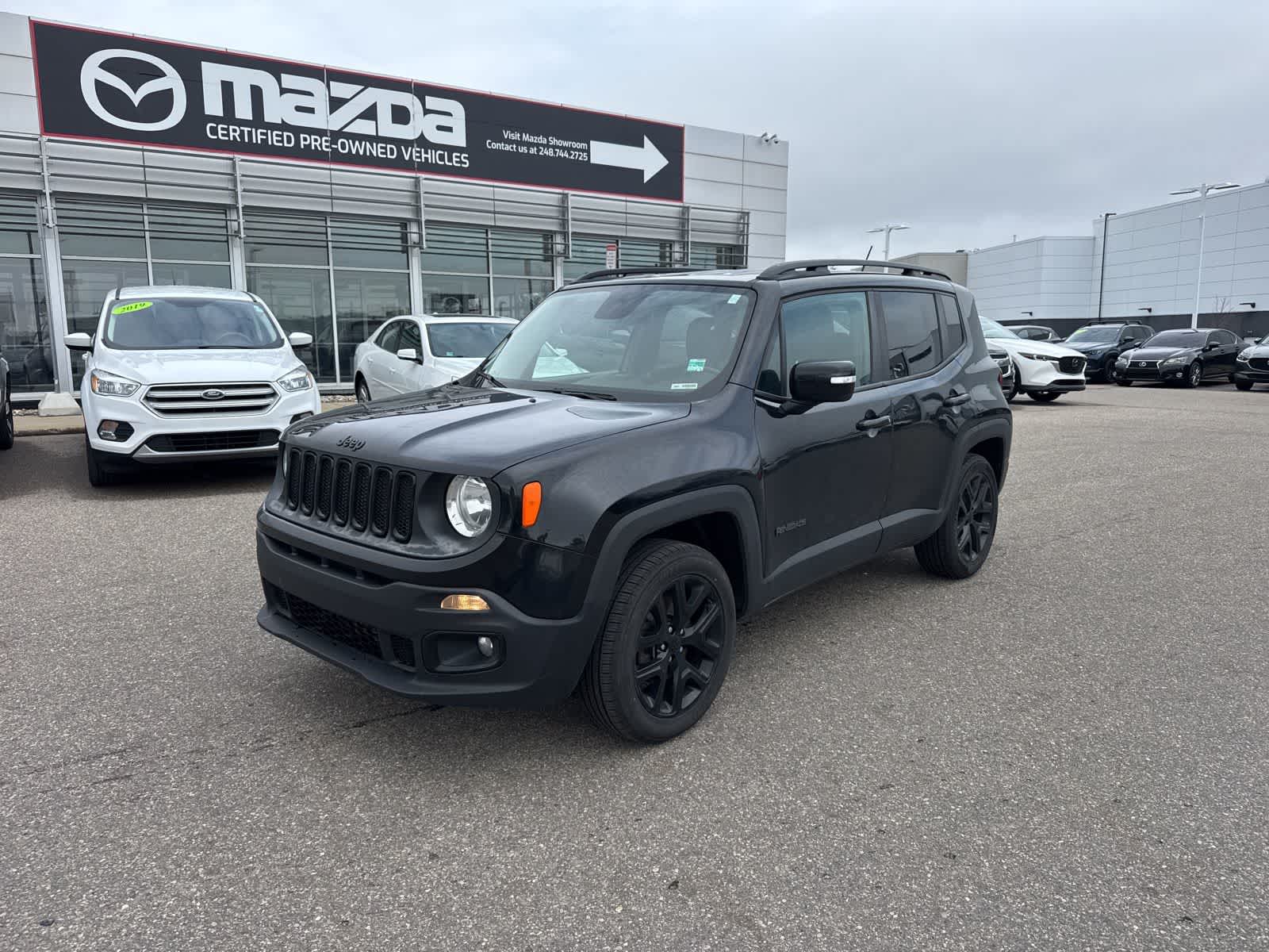 Black 2017 Jeep Renegade Altitude 4WD SUV / Crossover Four-Wheel Drive 6-Speed Manual