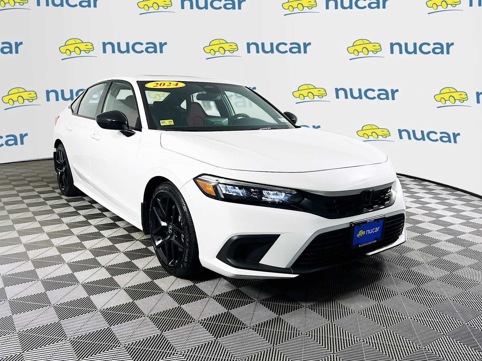 Platinum White Pearl 2024 Honda Civic Si FWD Sedan Front-Wheel Drive 6-Speed Manual