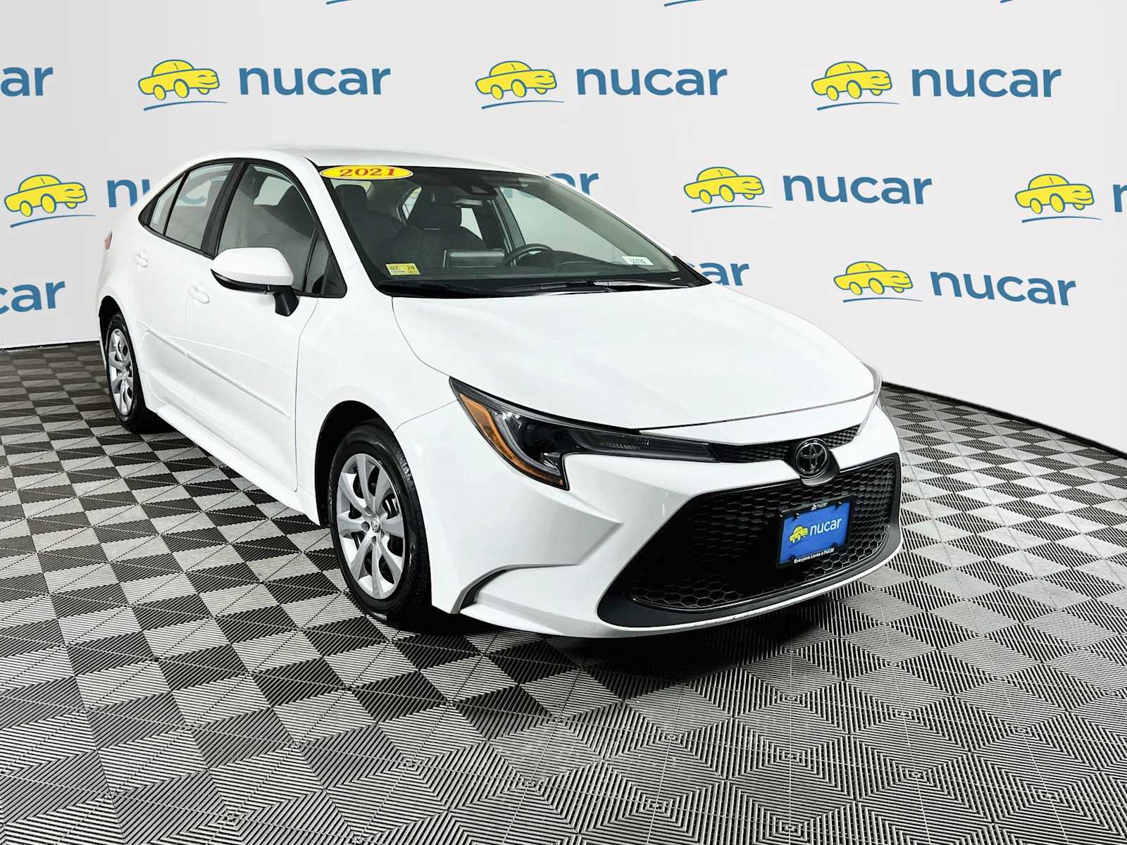 Super White 2021 Toyota Corolla Sedan Front-Wheel Drive Continuously Variable Transmission