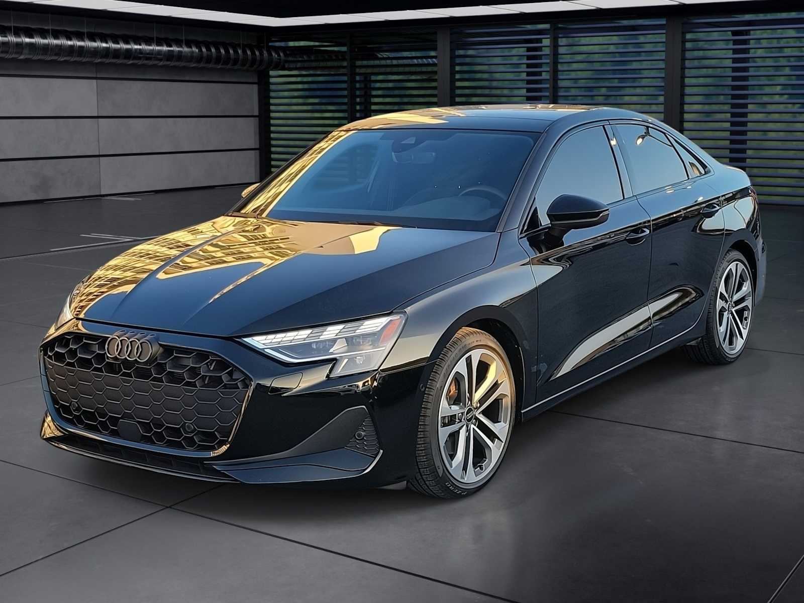 Brilliant Black 2025 Audi A3 Sedan All-Wheel Drive 7-Speed Automatic