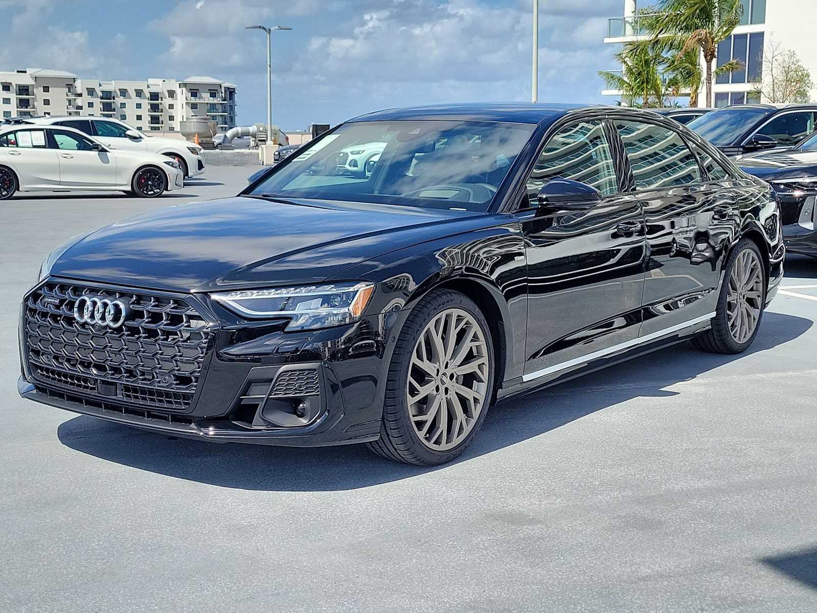 Black 2026 Audi A8 L quattro 55 TFSI Sedan All-Wheel Drive 8-Speed Automatic