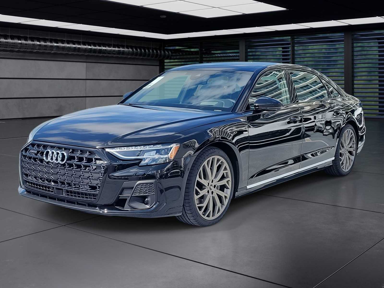 Black 2026 Audi A8 L quattro 55 TFSI Sedan All-Wheel Drive 8-Speed Automatic