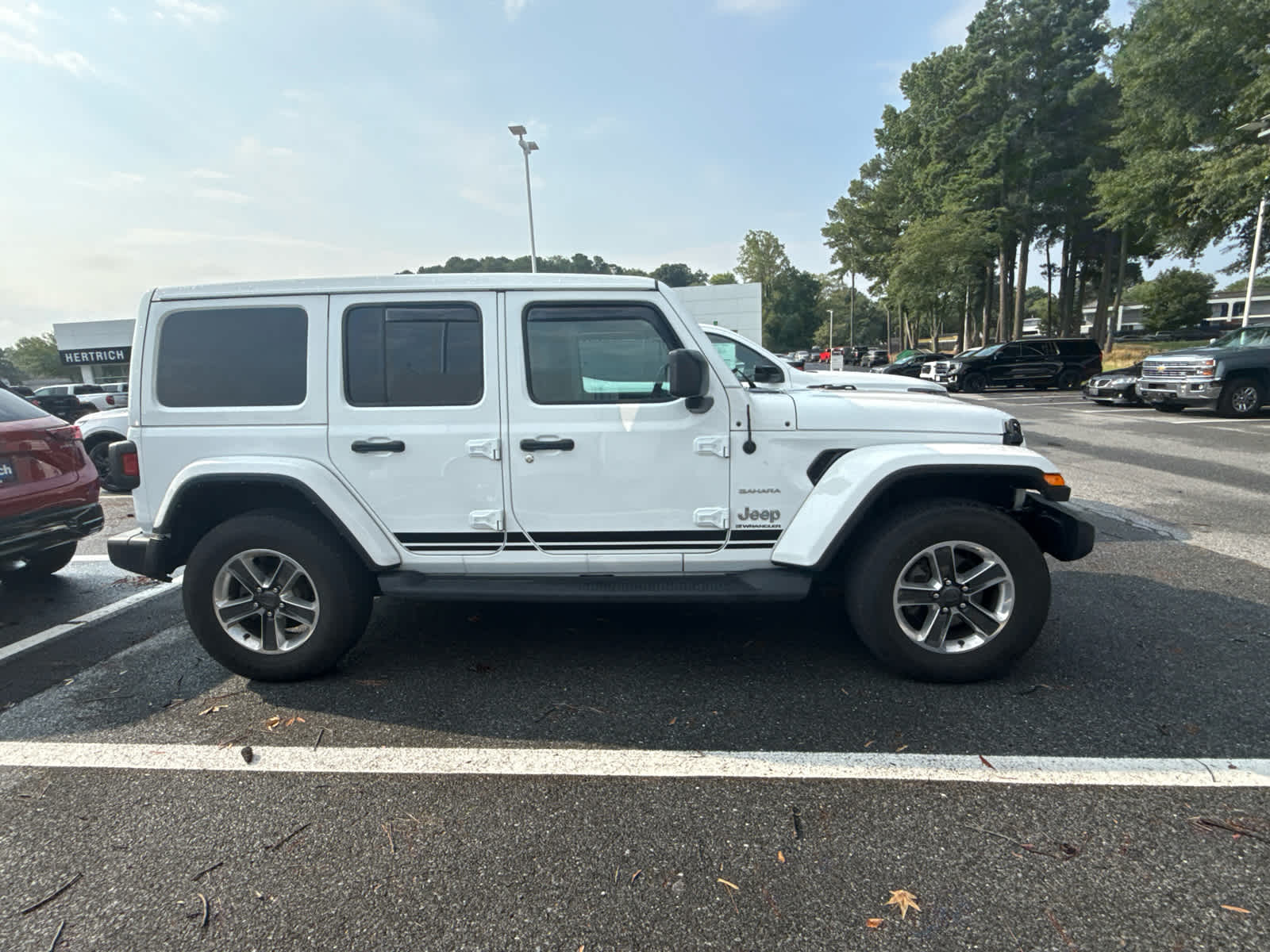 2023 Jeep Wrangler Sahara - Bright White Clearcoat exterior view 2