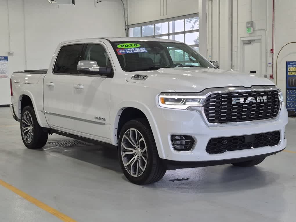 2026 Ram 1500 Tungsten - Ivory White Tri-Coat Pearlcoat exterior view 2