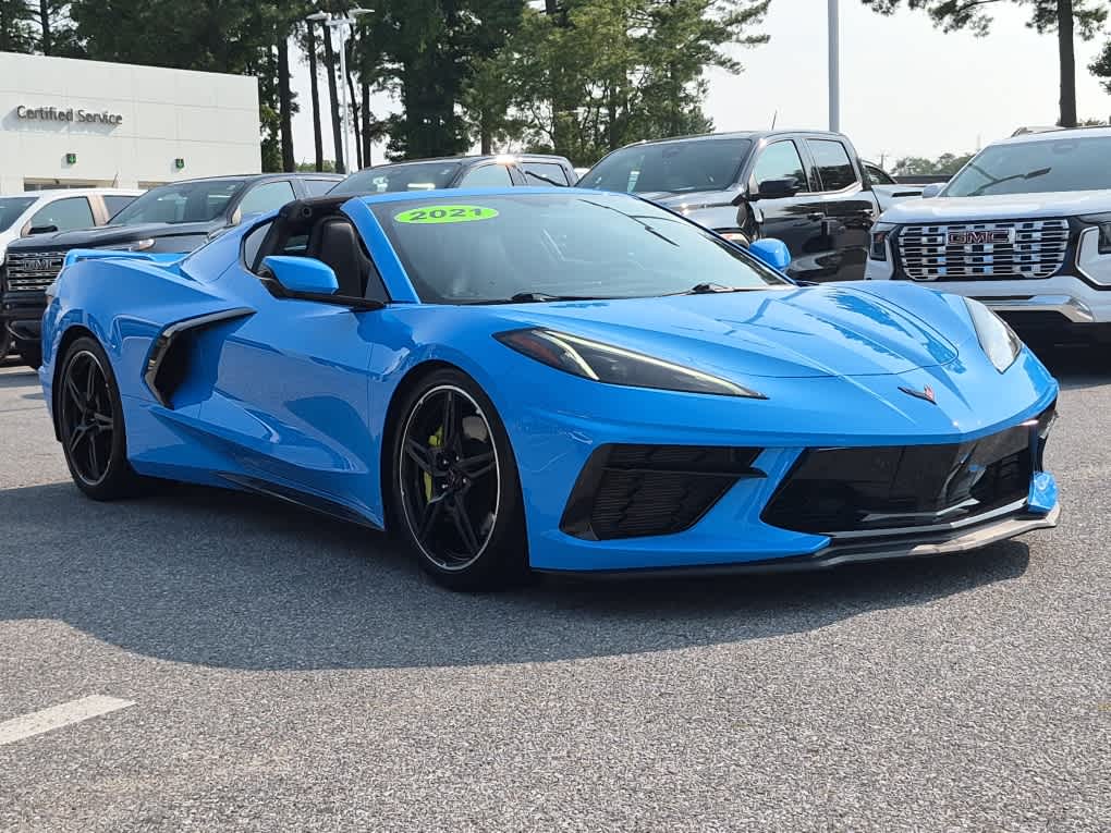 2021 Chevrolet Corvette 1LT - Rapid Blue exterior view 2