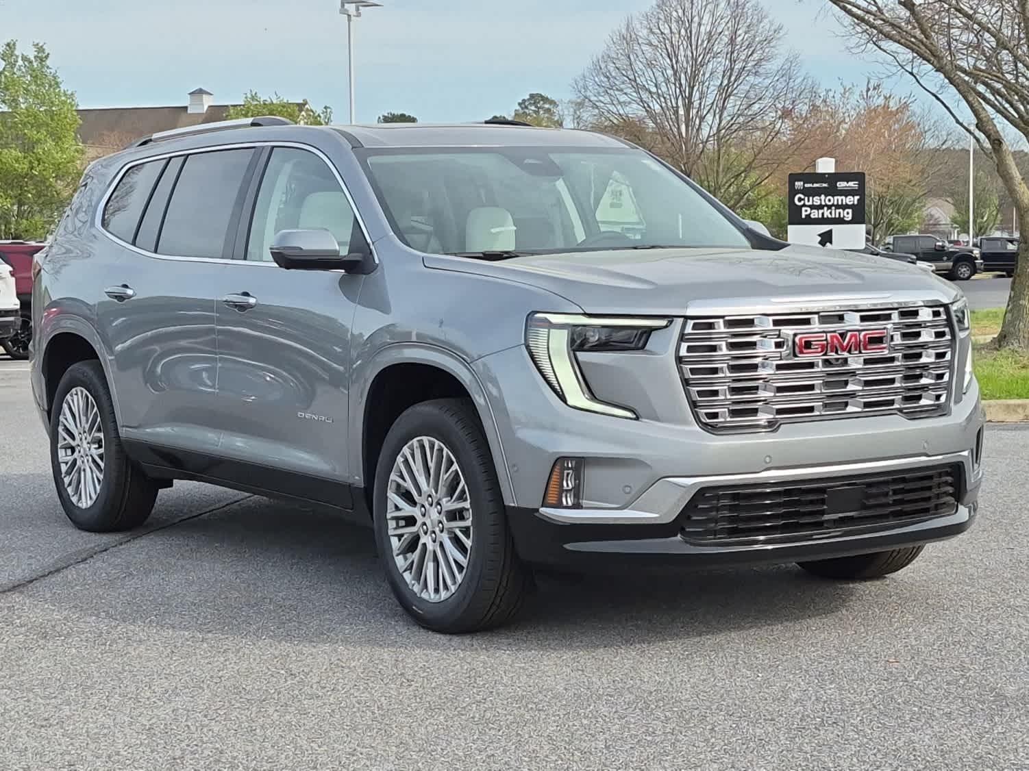 2026 GMC Acadia FWD Denali - Sterling Metallic exterior view 2