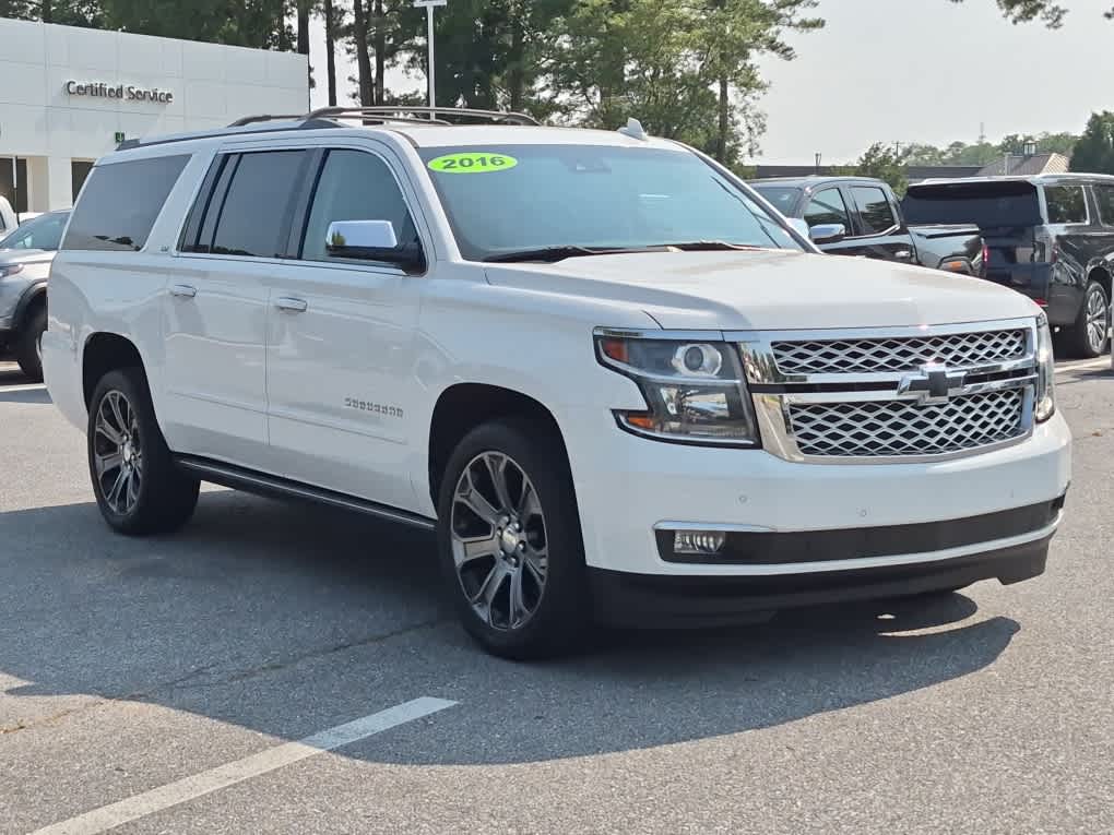 2016 Chevrolet Suburban LTZ - Summit White exterior view 2