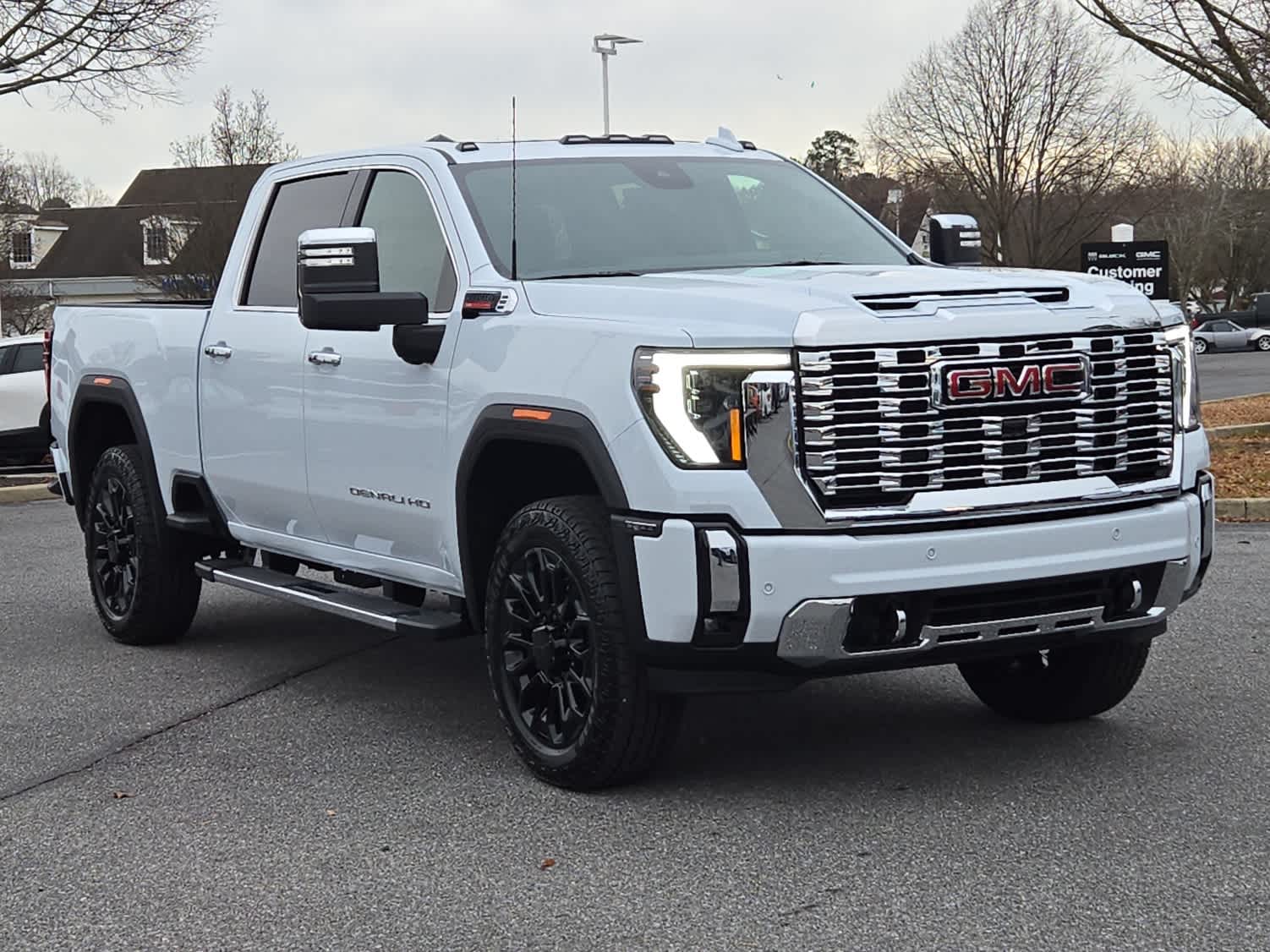2026 GMC Sierra 2500HD Denali - GLACIER WHITE TRICOAT exterior view 2