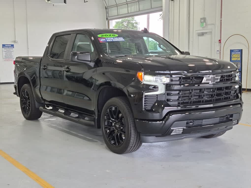 2026 Chevrolet Silverado 1500 RST - Black exterior view 2