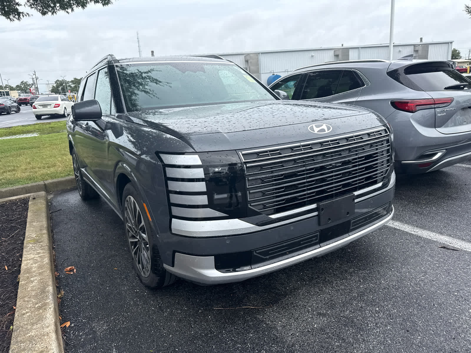 2026 Hyundai Palisade Calligraphy - Ecotronic Gray Pearl exterior view 3