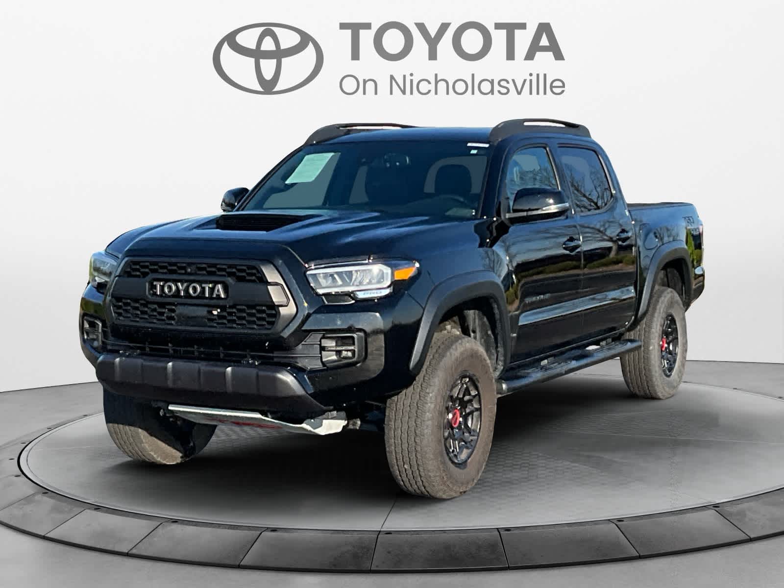 Black 2023 Toyota Tacoma TRD Pro Double Cab 4WD Pickup Truck Four-Wheel Drive Manual