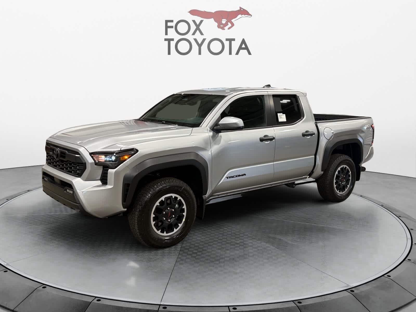 Celestial Silver Metallic 2025 Toyota Tacoma TRD Off-Road Double Cab 4WD Pickup Truck Four-Wheel Drive Automatic