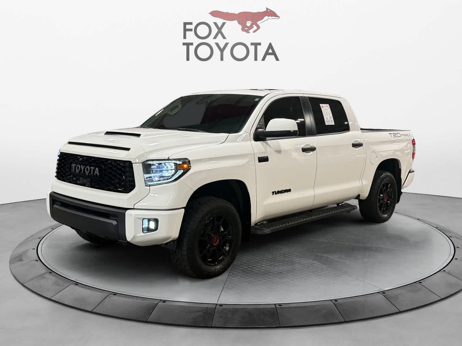 Super White 2021 Toyota Tundra Pickup Truck Four-Wheel Drive 6-Speed Automatic