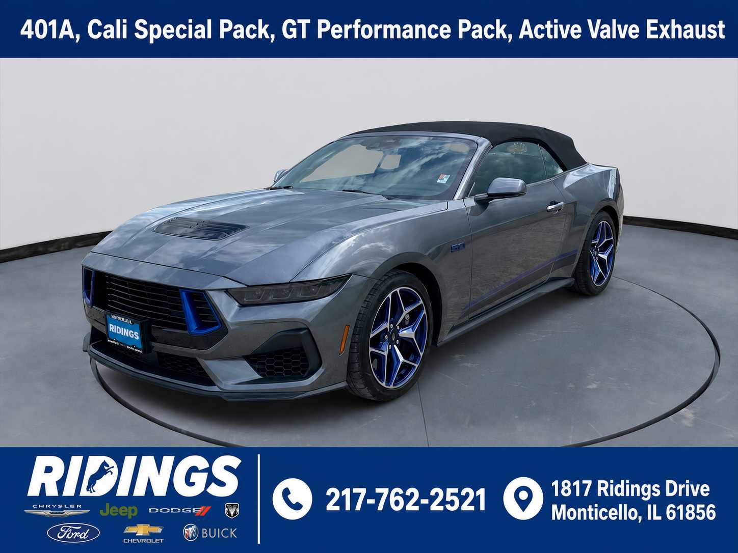 Carbonized Gray Metallic 2025 Ford Mustang Convertible Rear-Wheel Drive Automatic