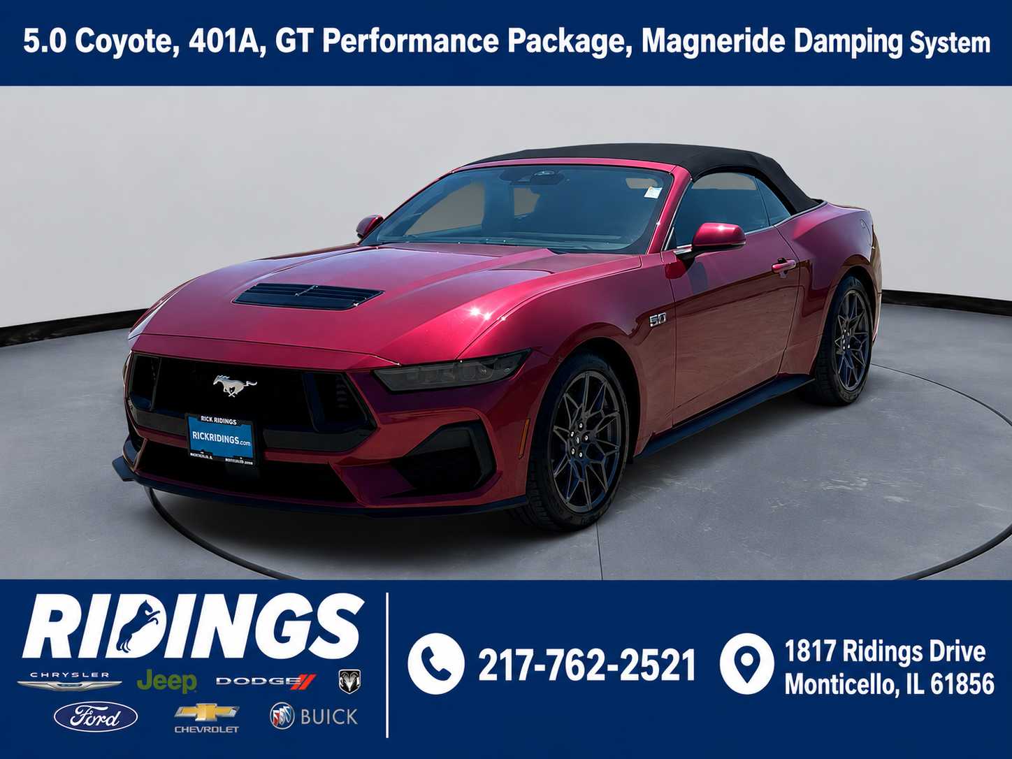 Pink (Molten Magenta Metallic Tri-coat) 2025 Ford Mustang Convertible Rear-Wheel Drive Automatic