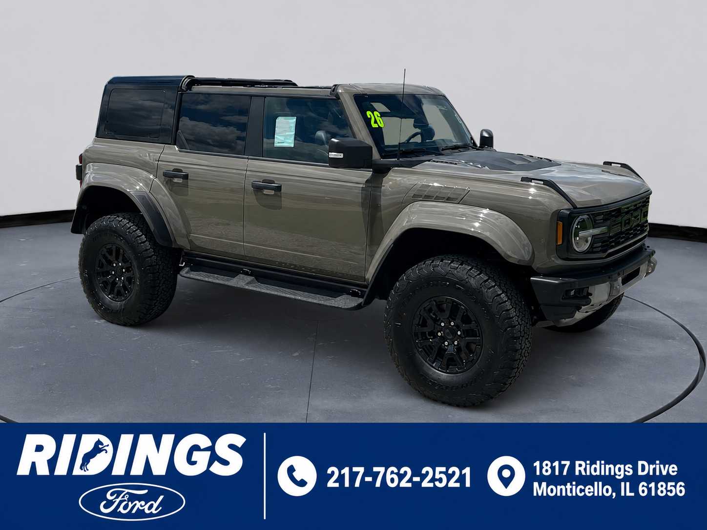 Marsh Gray 2026 Ford Bronco Raptor SUV / Crossover Four-Wheel Drive Automatic