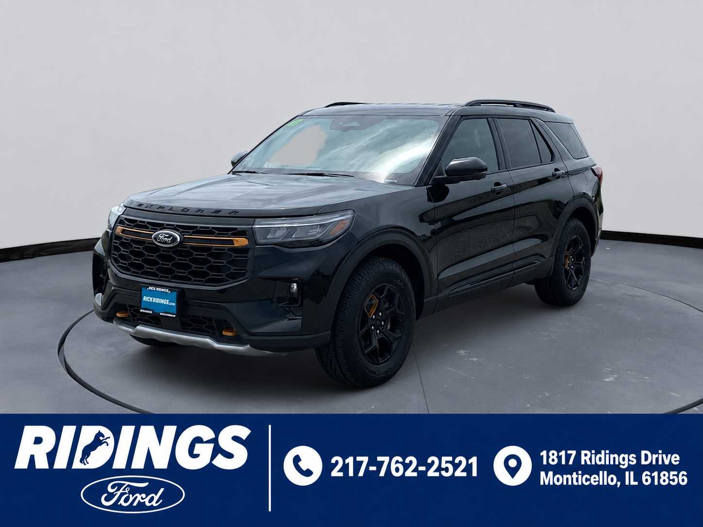 Agate Black Metallic 2026 Ford Explorer SUV / Crossover All-Wheel Drive Automatic