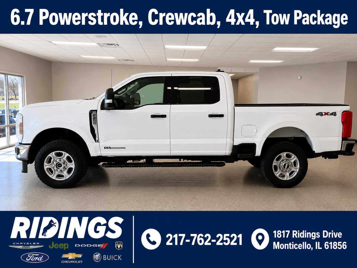Oxford White 2025 Ford F-250 Super Duty Pickup Truck Four-Wheel Drive Automatic
