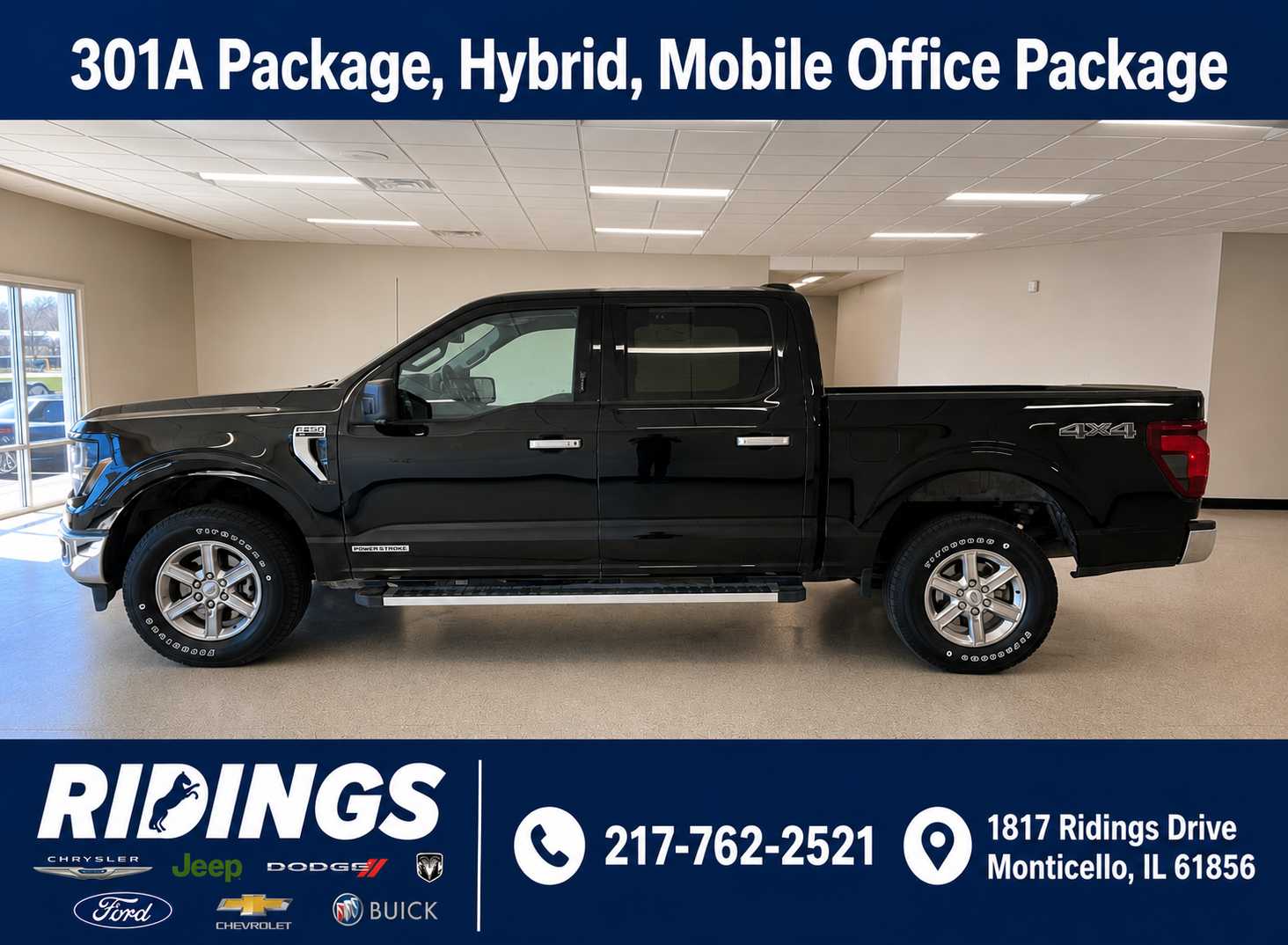 Agate Black Metallic 2024 Ford F-150 Pickup Truck Four-Wheel Drive Automatic