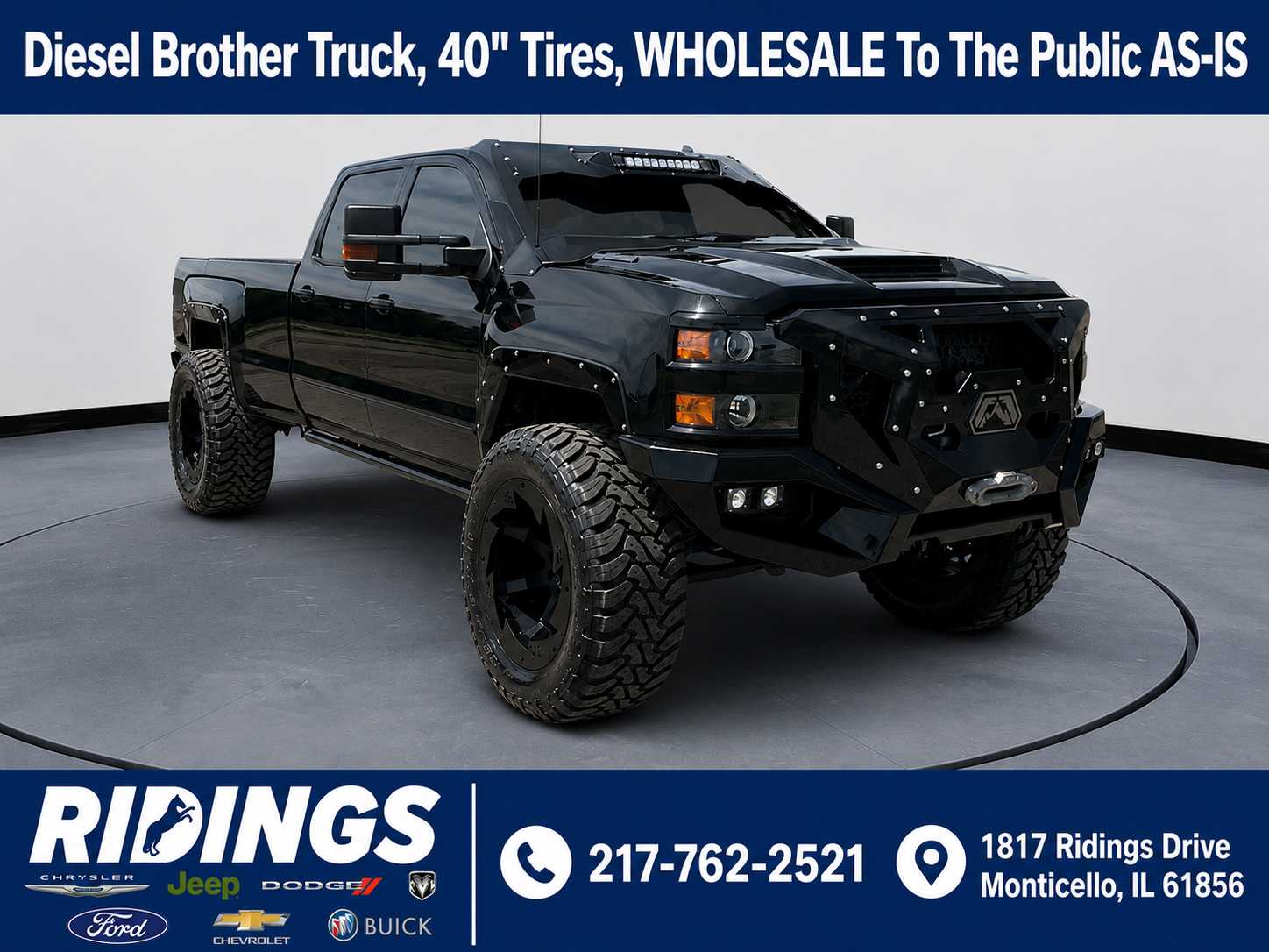Black 2017 Chevrolet Silverado 3500HD Pickup Truck Four-Wheel Drive 6-Speed Automatic