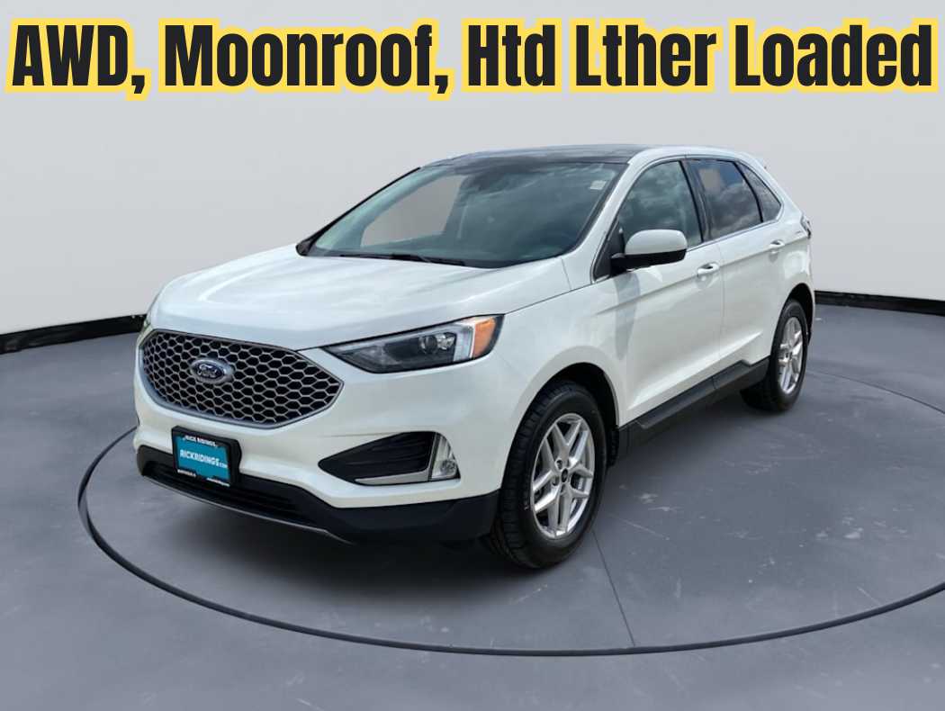 Star White Metallic Tri-Coat 2024 Ford Edge SUV / Crossover All-Wheel Drive 8-Speed Automatic