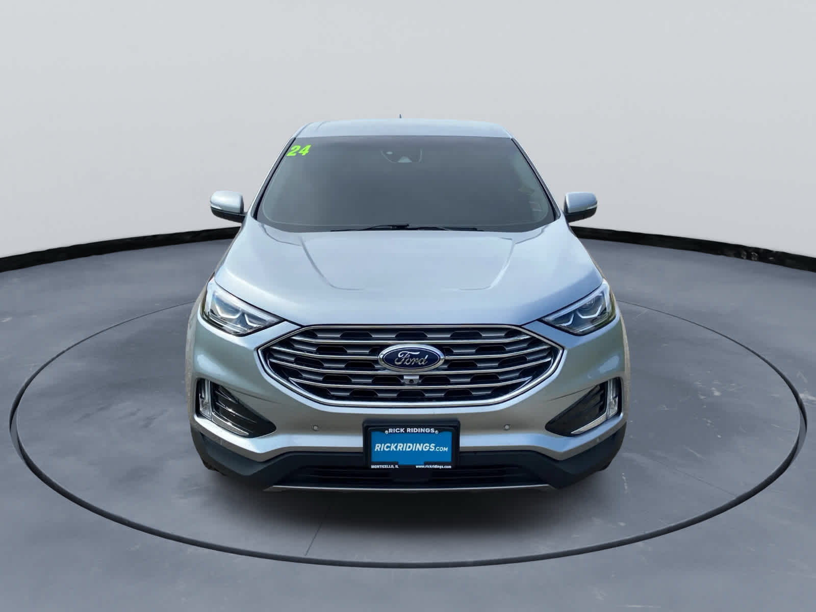 Iconic Silver Metallic 2024 Ford Edge SUV / Crossover All-Wheel Drive 8-Speed Automatic