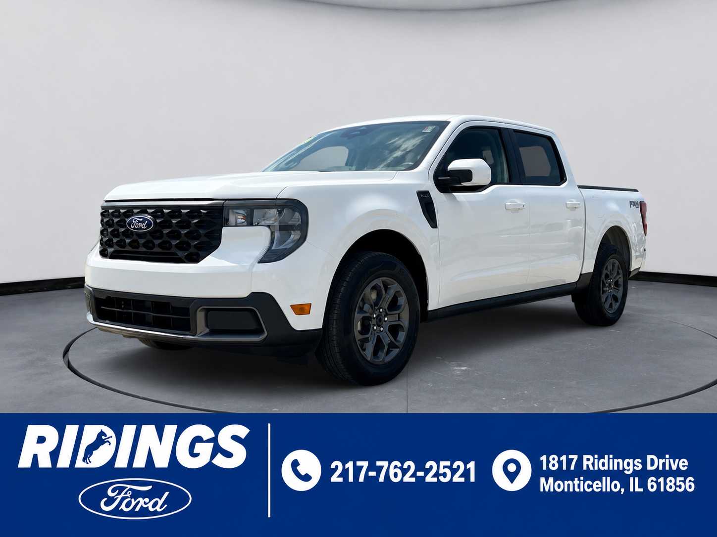 Space White Metallic 2026 Ford Maverick Pickup Truck All-Wheel Drive Continuously Variable Transmission