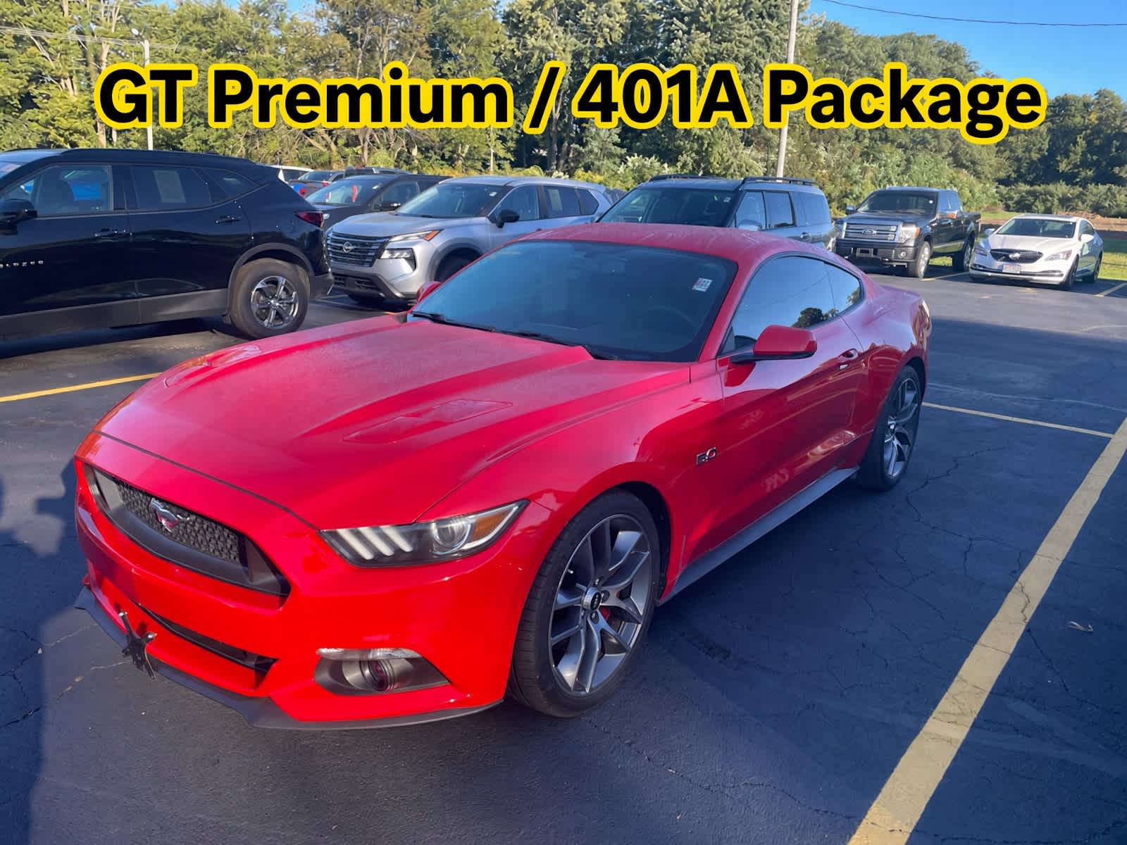 Race Red 2015 Ford Mustang Coupe Rear-Wheel Drive 6-Speed Automatic