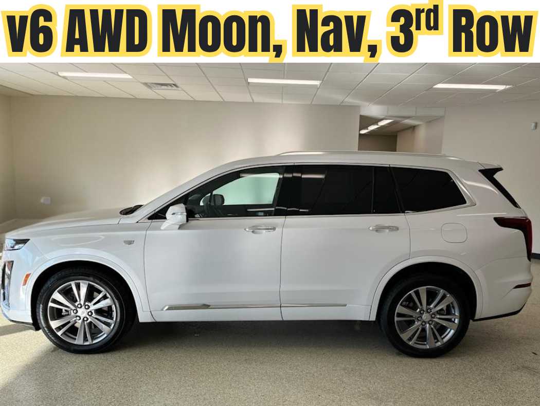 Crystal White Tricoat 2024 Cadillac XT6 Premium Luxury AWD SUV / Crossover Four-Wheel Drive 9-Speed Automatic