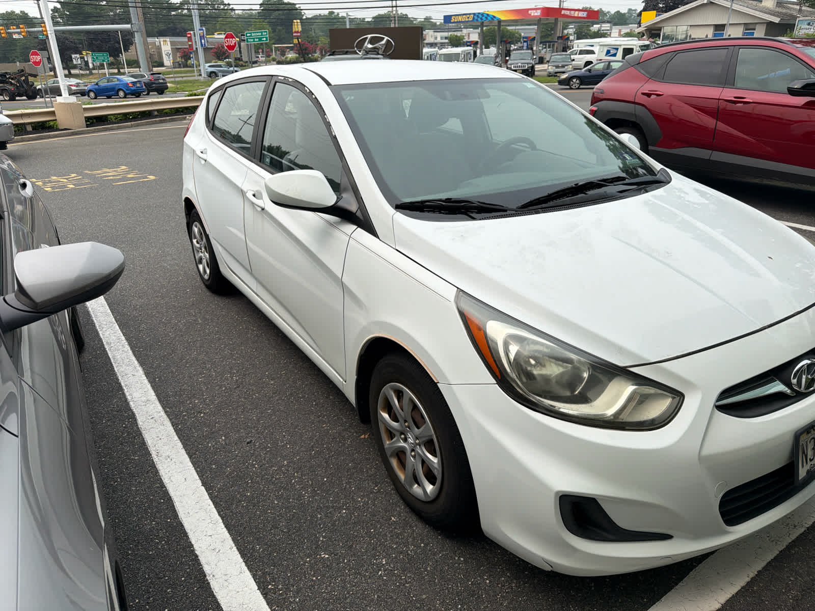 Century White 2013 Hyundai Accent Hatchback Front-Wheel Drive Automatic