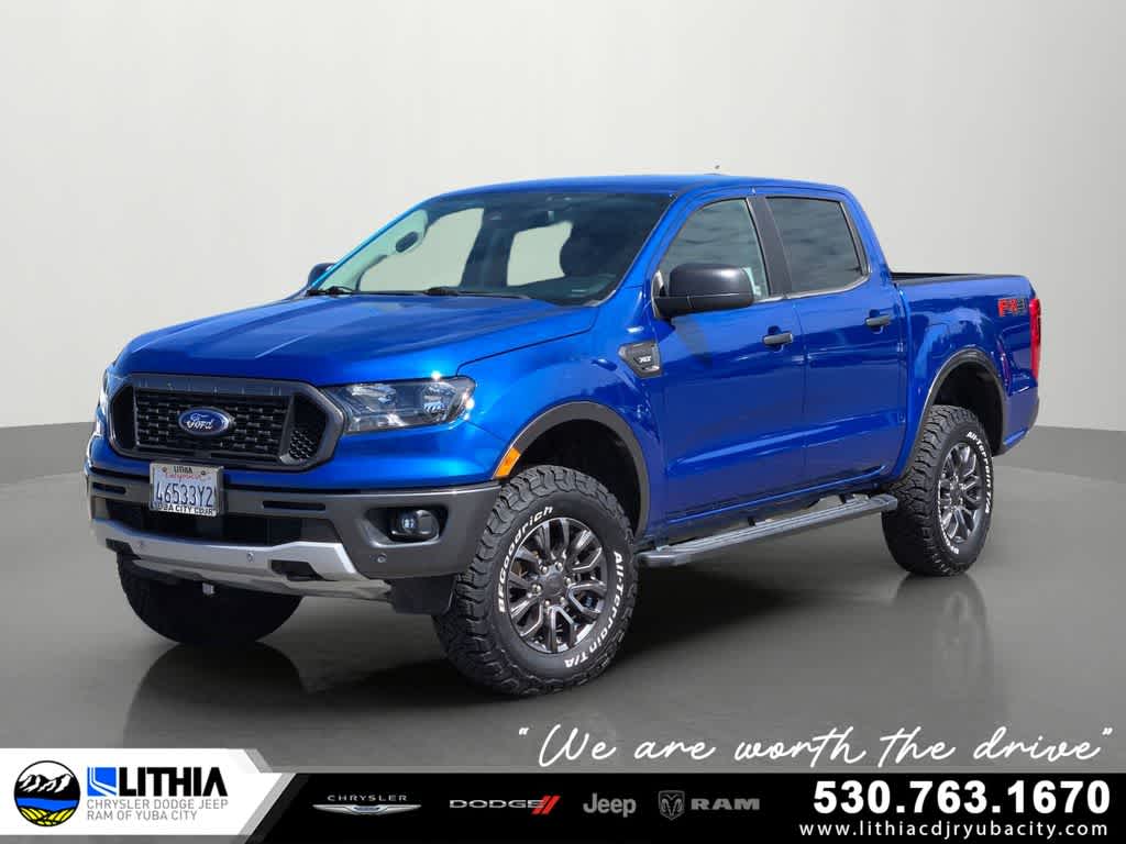 Lightning Blue Metallic 2019 Ford Ranger Pickup Truck Four-Wheel Drive Automatic
