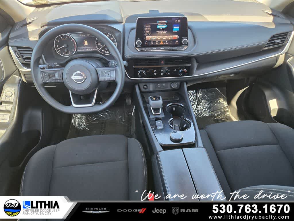 Glacier White 2024 Nissan Rogue S AWD SUV / Crossover All-Wheel Drive Continuously Variable Transmission