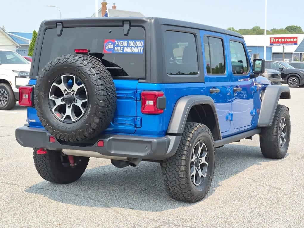 2022 Jeep Wrangler Unlimited Rubicon - Hydro Blue Pearlcoat exterior view 3