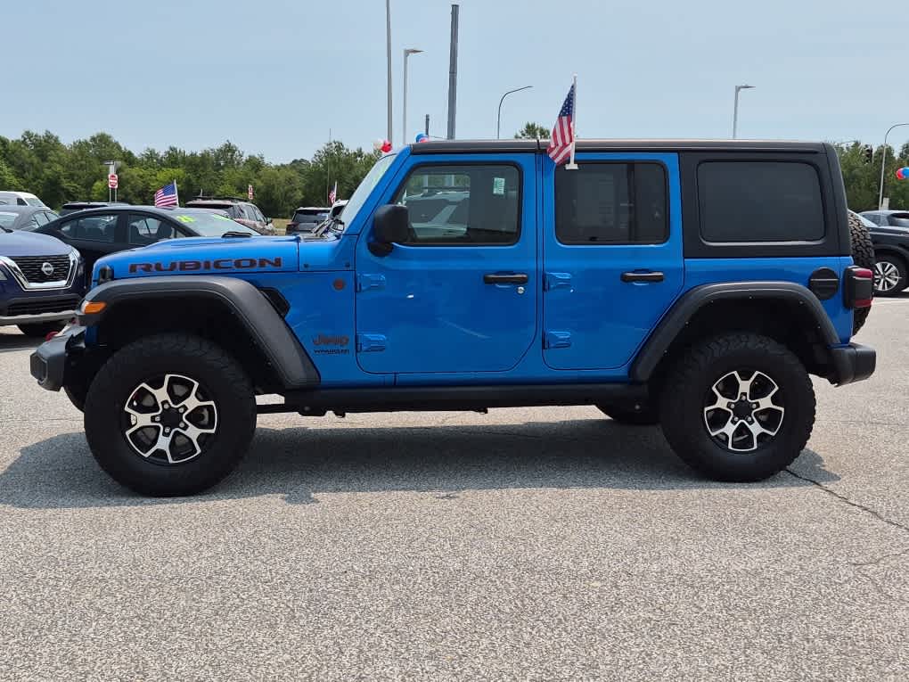 2022 Jeep Wrangler Unlimited Rubicon - Hydro Blue Pearlcoat exterior view 5